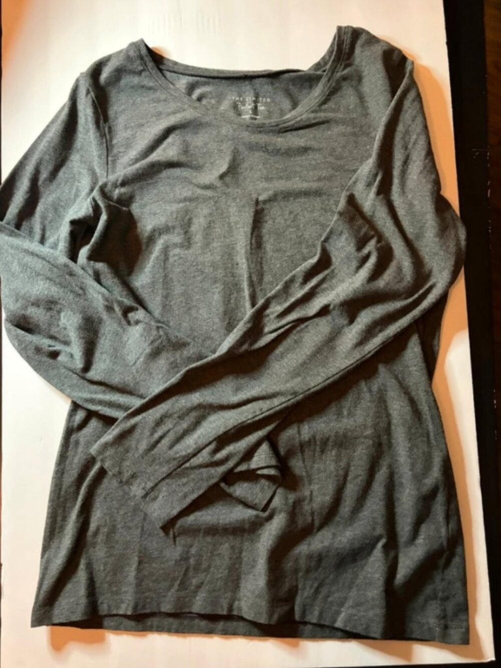 The Limited Perfect T Dark Gray Long Sleeve Shirt